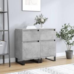 vidaXL 2 db betonszürke szerelt fa tálalószekrény 40 x 35 x 70 cm (831173)