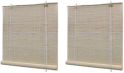 vidaXL 2 db természetes bambuszroló 120 x 160 cm (278742)