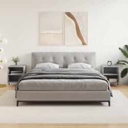 vidaXL 2 db betonszürke szerelt fa éjjeliszekrény 40x30x50 cm (826773) - vidaxl