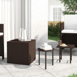 vidaXL 3 db barna polyrattan kerti kisasztal (3324832) - vidaxl