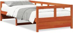 vidaXL viaszbarna tömör fenyőfa kanapéágy matrac nélkül 80 x 200 cm (854960)