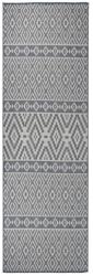 vidaXL kék csíkos lapos szövésű kültéri szőnyeg 80 x 250 cm (340835)