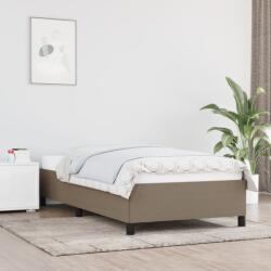 vidaXL tópszínű szövet ágykeret matrac nélkül 90x200 cm (347038)