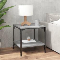 vidaXL szürke sonoma színű szerelt fa dohányzóasztal 50x50x40 cm (819375)