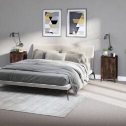vidaXL 2 db füstös tölgy színű szerelt fa éjjeliszekrény 40x35x70 cm (819655)