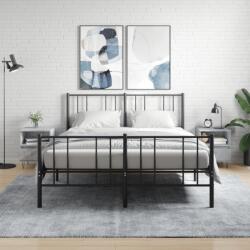 vidaXL 2 db betonszürke szerelt fa éjjeliszekrény 40 x 35 x 50 cm (830629)