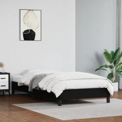 vidaXL fekete műbőr ágykeret 100x200 cm (346886) - vidaxl