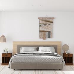vidaXL 2 db barna tölgy színű éjjeliszekrény 43x36x50 cm (816359)