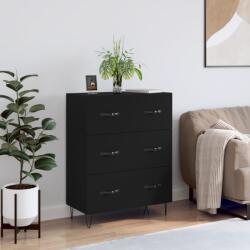 vidaXL fekete szerelt fa tálalószekrény 69, 5 x 34 x 90 cm (827845)