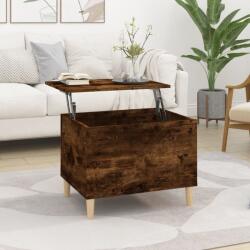 vidaXL füstös tölgy színű szerelt fa dohányzóasztal 60x44, 5x45 cm (819569)