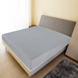 vidaXL 2 db szürke pamutdzsörzé gumis lepedő 140 x 200 cm (136205)