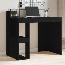 vidaXL fekete szerelt fa irodai asztal 103, 5 x 56, 5 x 94 cm (847976) - vidaxl