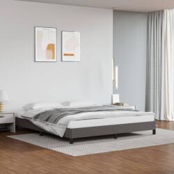 vidaXL szürke műbőr ágykeret 180x200 cm (346920)