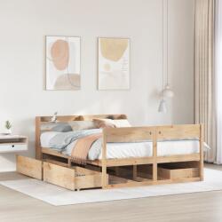 vidaXL tömör fenyőfa ágykeret ágy matrac nélkül 120 x 200 cm (3307125)