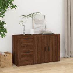 vidaXL barna tölgyszínű szerelt fa tálalószekrény 100x33x59, 5 cm (821003)