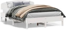 vidaXL fehér tömör fenyőfa ágy matrac nélkül 150 x 200 cm (3207206)