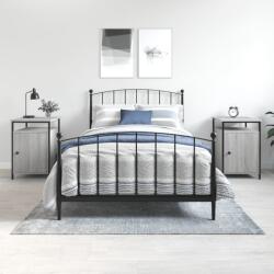 vidaXL 2 db szürke sonoma színű szerelt fa éjjeliszekrény 40x42x60 cm (825870)
