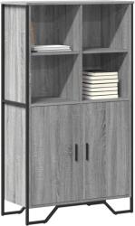 vidaXL szürke sonoma színű szerelt fa magasszekrény 79, 5x35, 5x137, 5 cm (3295310)