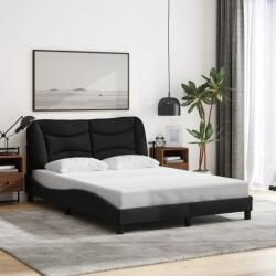 vidaXL fekete szövet ágykeret matrac nélkül 140 x 190 cm (3207767)