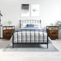 vidaXL 2 db füstös tölgy színű szerelt fa éjjeliszekrény 44x45x60 cm (826008)