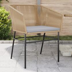 vidaXL 2 db barna polyrattan kerti szék párnákkal (369103)