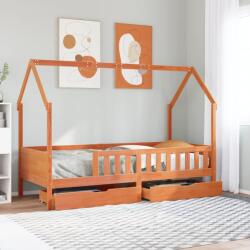 vidaXL tömör fenyőfa gyerekágy keret fiókkal 90x190 cm (3302040)