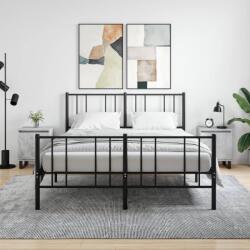 vidaXL 2 db betonszürke szerelt fa éjjeliszekrény 40x30x50 cm (826853)
