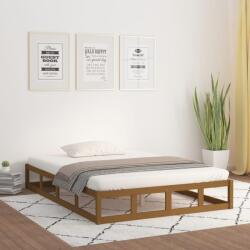 vidaXL mézbarna tömör fa ágykeret 120 x 190 cm (Small Double) (820834)