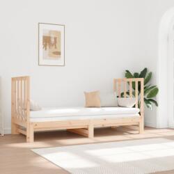 vidaXL tömör fenyőfa kihúzható kanapéágy 2x(90x190) cm (3124767)