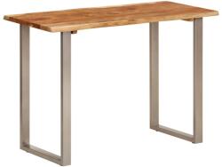 vidaXL tömör akácfa étkezőasztal 110 x 50 x 76 cm (350293) - vidaxl