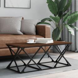 vidaXL barna tölgyszínű szerelt fa dohányzóasztal 100 x 49 x 40 cm (835363) - vidaxl