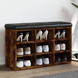 vidaXL füstös tölgy színű szerelt fa cipőpolc 82 x 32 x 50 cm (835107)