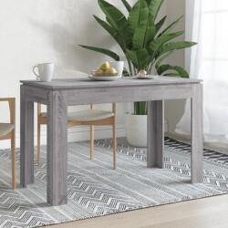 vidaXL szürke tölgy színű szerelt fa étkezőasztal 120 x 60 x 76 cm (815388) - vidaxl