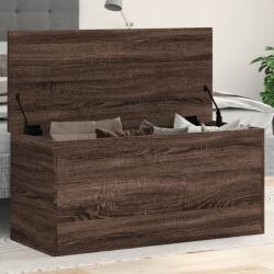 vidaXL barna tölgy színű szerelt fa tárolóláda 100x42x46 cm (840666) - vidaxl