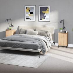 vidaXL 2 db sonoma tölgy színű szerelt fa éjjeliszekrény 40x35x70 cm (819651)