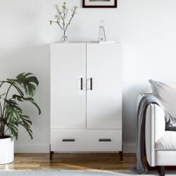 vidaXL magasfényű fehér szerelt fa magasszekrény 69, 5 x 31 x 115 cm (828246)