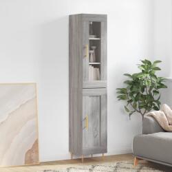vidaXL szürke sonoma szerelt fa magasszekrény 34, 5 x 34 x 180 cm (3199487)