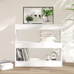 vidaXL fehér térelválasztó könyvszekrény 80 x 30 x 72 cm (811691)