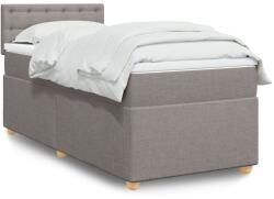 vidaXL tópszínű szövet rugós ágy matraccal 90 x 200 cm (3288881)