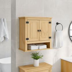 vidaXL Corona tömör fenyőfa fali fürdőszobaszekrény 70 x 33 x 70, 4 cm (4013406)