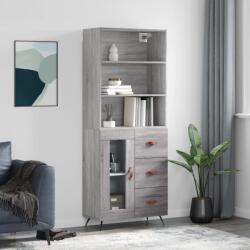 vidaXL szürke sonoma szerelt fa magasszekrény 69, 5 x 34 x 180 cm (3189483)