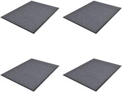 vidaXL 4 db szürke PVC lábtörlő 90 x 60 cm (278749)