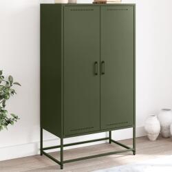 vidaXL olívazöld acél magasszekrény 68, 5 x 38, 5 x 123, 5 cm (846498)