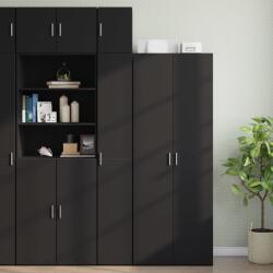 vidaXL fekete szerelt fa vékony tárolószekrény 30 x 42, 5 x 225 cm (3281260)