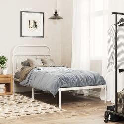 vidaXL fehér fém ágykeret fejtámlával 80x200 cm (377157)