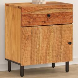 vidaXL tömör akácfa és szerelt fa éjjeliszekrény 50 x 33 x 60 cm (356863)