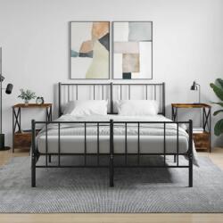 vidaXL 2 db füstös tölgy színű szerelt fa éjjeliszekrény 50x41x65 cm (826088)