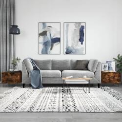 vidaXL 2 db füstös tölgy szerelt fa dohányzóasztal 50 x 50 x 40 cm (829391)