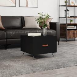 vidaXL fekete szerelt fa dohányzóasztal 50 x 50 x 40 cm (829334) - vidaxl