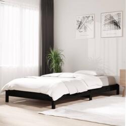 vidaXL fekete tömör fenyőfa egymásra rakható ágy 80x200 cm (820401)